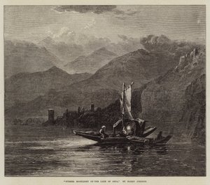 Luce della luna estiva sul Lago d